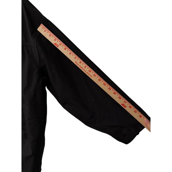 NEW! Ralph Lauren RLX $498 Rain Coat Hooded Windbreaker Jacket Black Medium - Picture 14 of 16